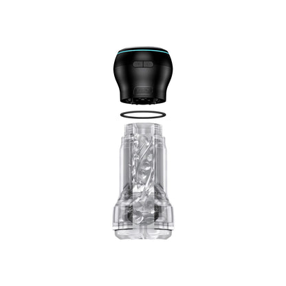 Мастурбатор Kiiroo Feel Pocket Crystal зі всмоктувальною інтерактивною насадкою PowerBlow Combo Set