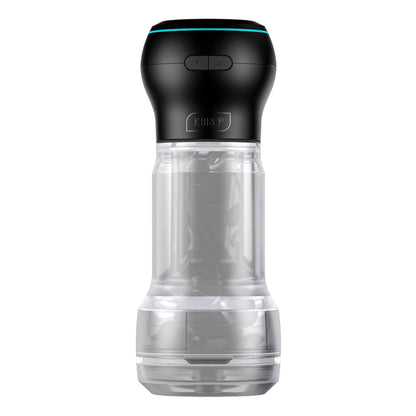 Мастурбатор Kiiroo Feel Pocket Crystal зі всмоктувальною інтерактивною насадкою PowerBlow Combo Set