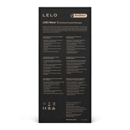 Масажер простати LELO Loki Wave 2 Base Blue, 2 мотори, манливий рух + вібрація