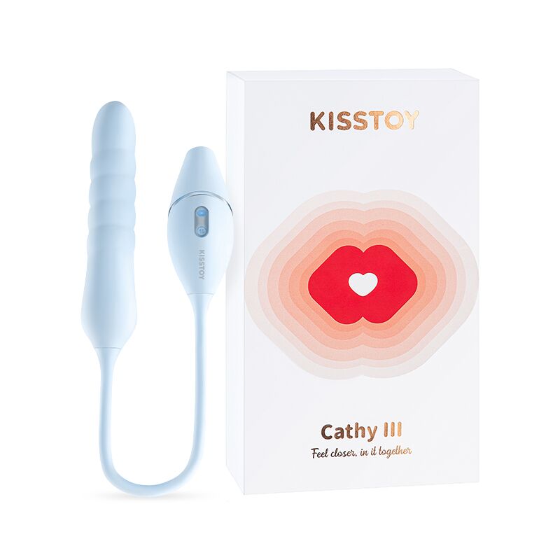 Пульсатор з вакуумним стимулятором KISSTOY Cathy III Light Blue