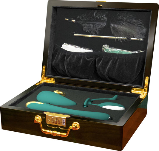 Набір Knight Jenay Pandora Box: вакуумний вібратор, вібратор з камерою, віброяйце, лоскітка, стрічка