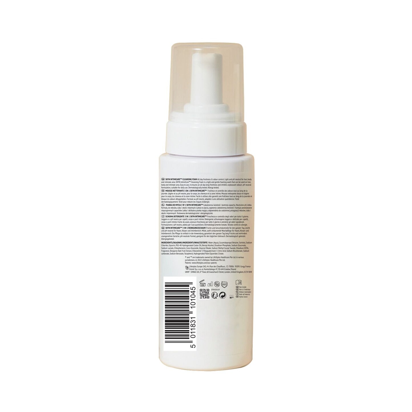 Піна для інтимного догляду SKYN Intimicare 3 in 1 Cleansing Foam 200 мл