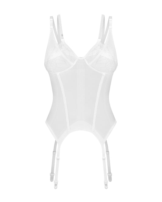 Корсет Obsessive Arrowel White corset 2XL/3XL