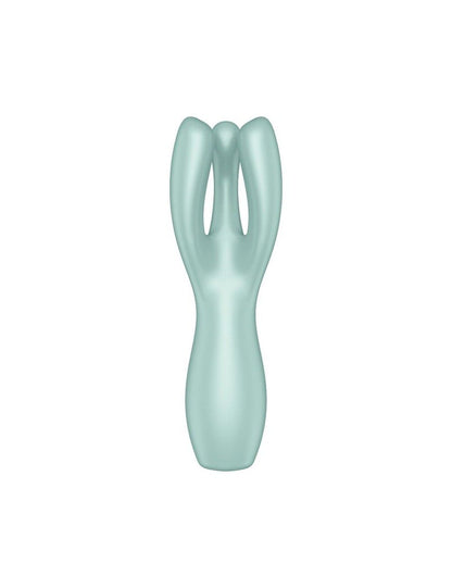 Кліторальний вібратор Satisfyer Threesome 3 Mint з трьома пальчиками