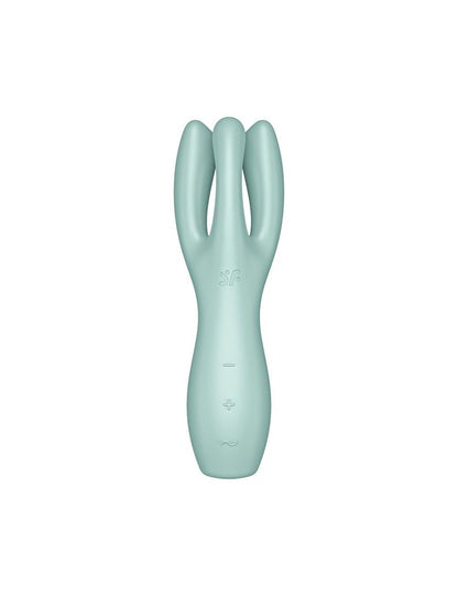 Кліторальний вібратор Satisfyer Threesome 3 Mint з трьома пальчиками